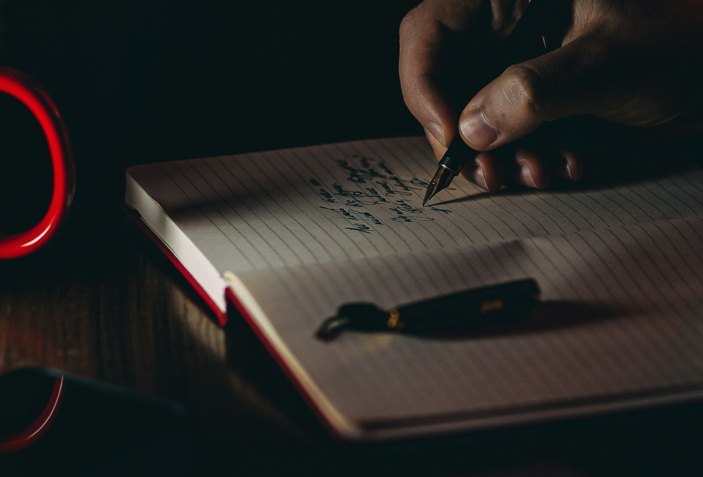 ANQA notebook open on a desk